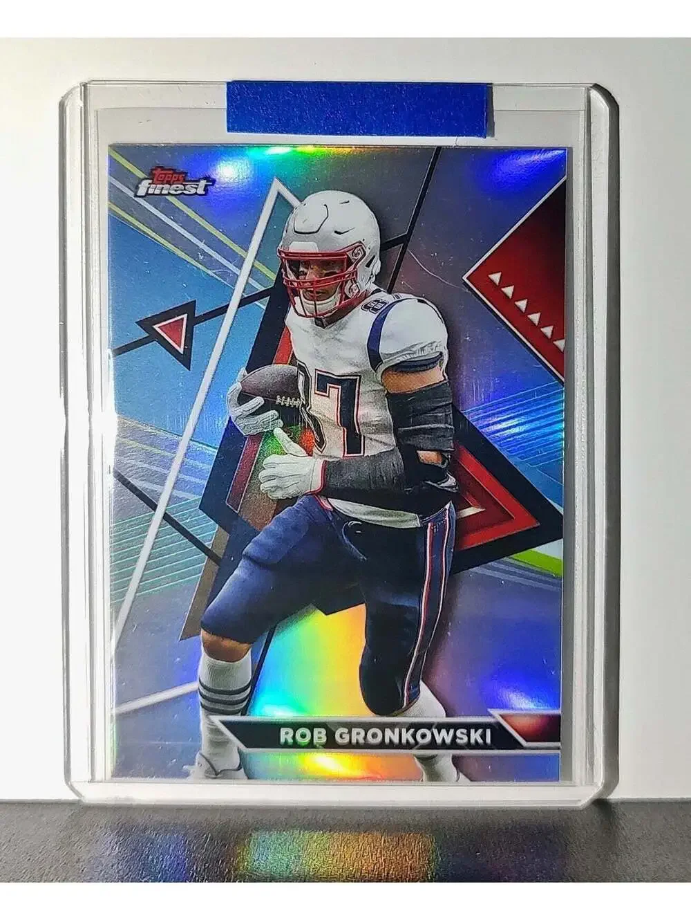 Rob Gronkowski 2023 Topps Finest NFL #213 Refractor Card New England Patriots